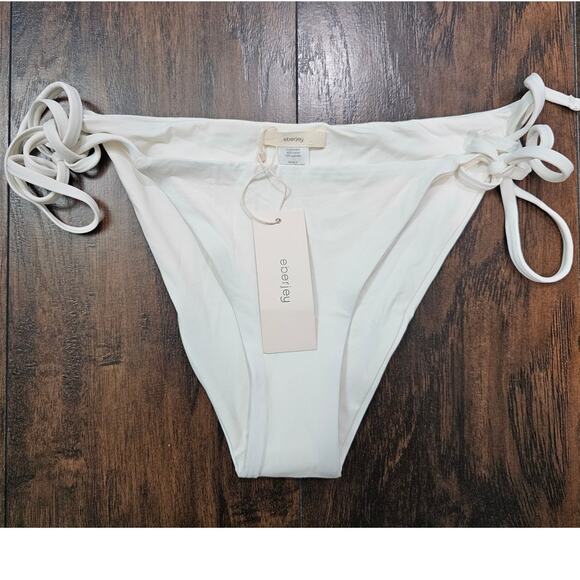 Eberjey Sadie bikini bottom White Size Medium New - Picture 1 of 2